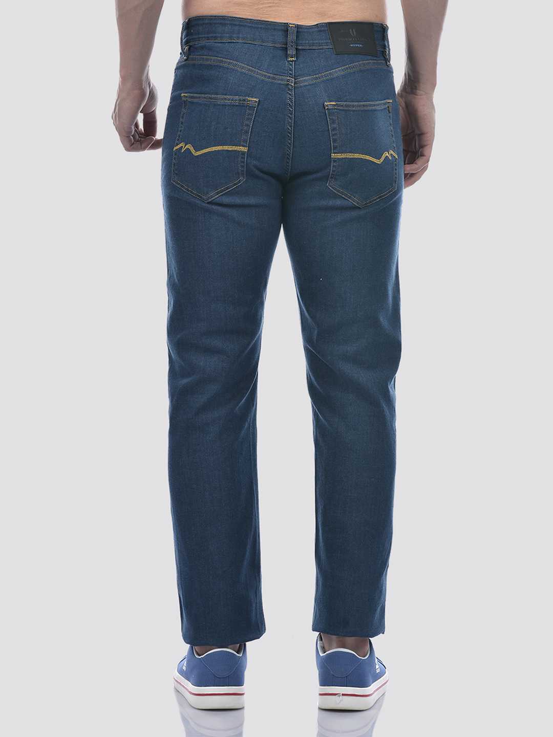 Numero Uno Men Solid Blue Jeans